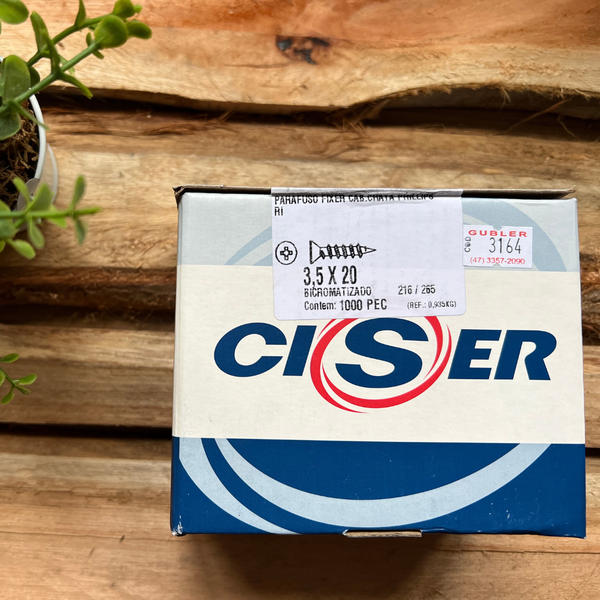 Parafuso Fixer Phillips Ciser 3,5X20 1000 Peças | Loja Gubler